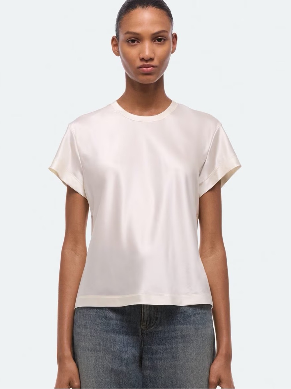 Helmut Lang Red Silk Tee NWT